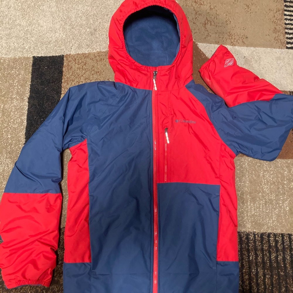 STEAL THIS JACKET!!! Youth large Columbia ski jacket with powder skirt.